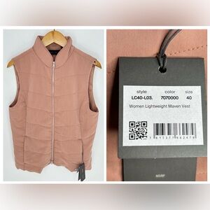 KJUS NWT‎ Maven Lightweight Vest Size Large 40 Clay Pink Insulated Golf Ski NEW